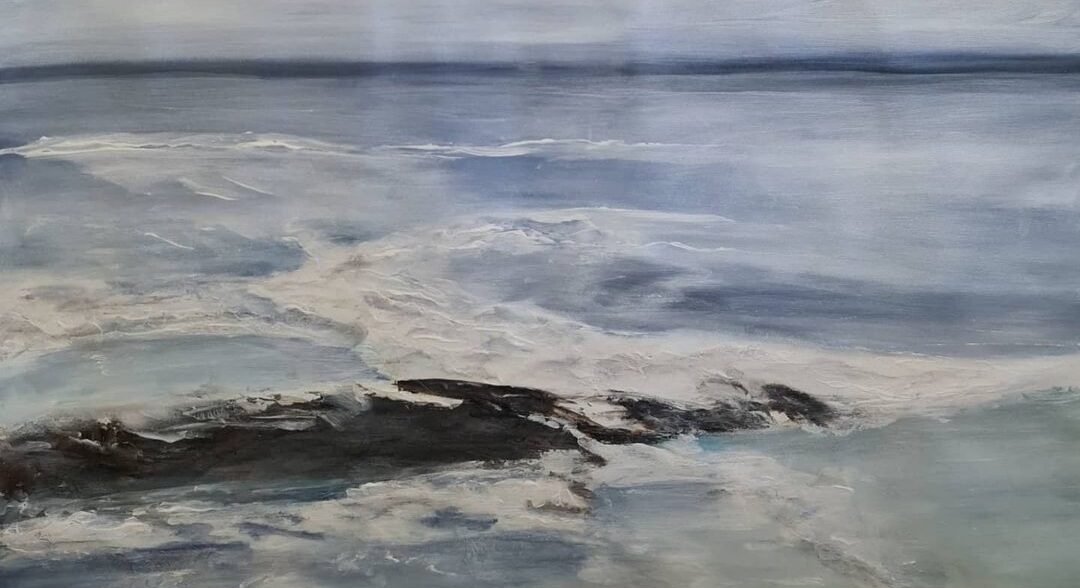 Himmel och hav – målning av Annika Ranje