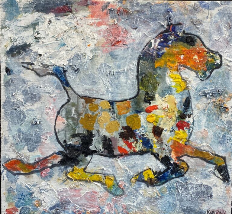 Häst – målning av Karl Tony Olson