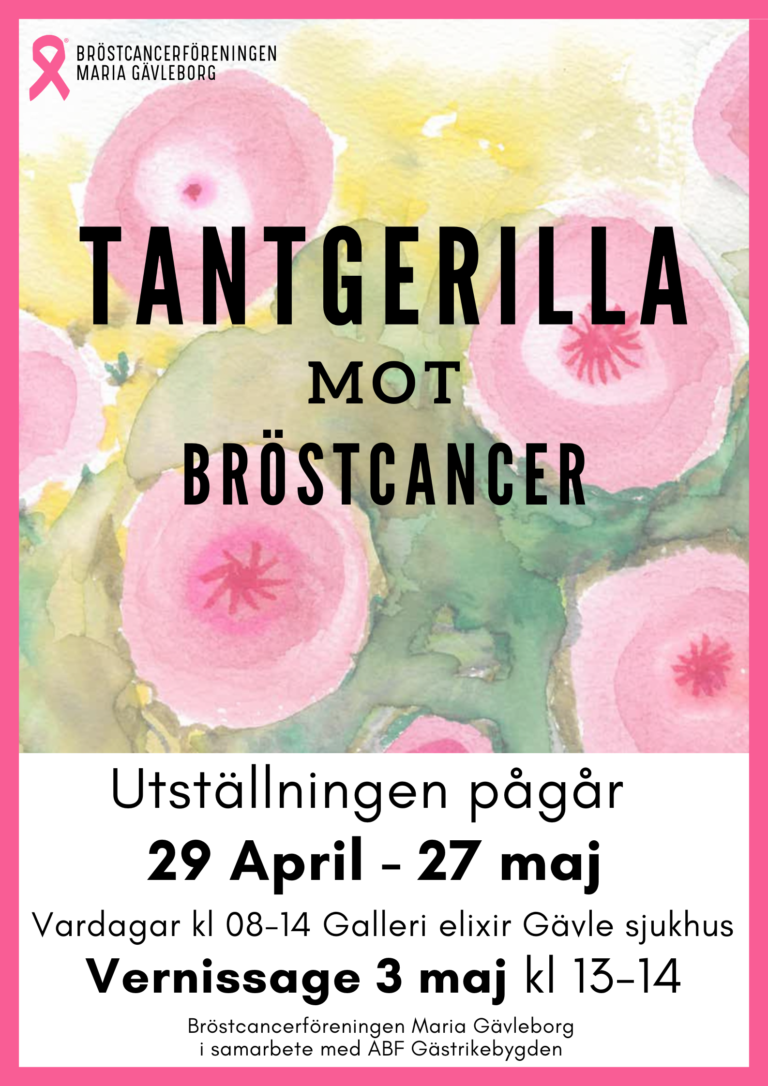 Tantgerilla - affisch för utställning på galleri Elixir, maj 2025